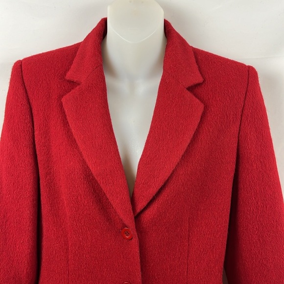 Ralph Lauren Rugby Retired Line Single Breasted Lamb Wool‎ - Alpaca Red Jacket S - Picture 3 of 11